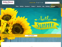 Tablet Screenshot of molesflowers.com